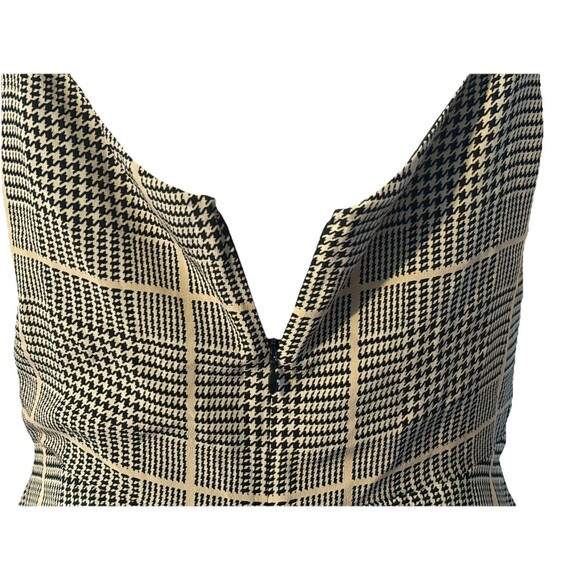 L'AGENCE Chiara Camisole Tank 100% Silk Herringbone Plaid Peplum Romantic SZ S - Picture 7 of 13